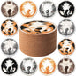 Cork Coasters for Drinks Absorbent Non Slip 12pcs 4 Inch Sleepy Cat | Coaster by Staruby