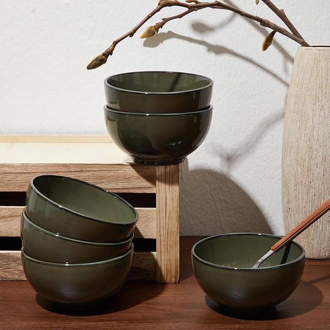 5.3" Cereal Bowls & Dessert Bowls Set of 6-20 Oz Small Bowls - Image 6