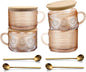 Amber Vintage Glass Coffee Mugs gifts by JVJRFQ
