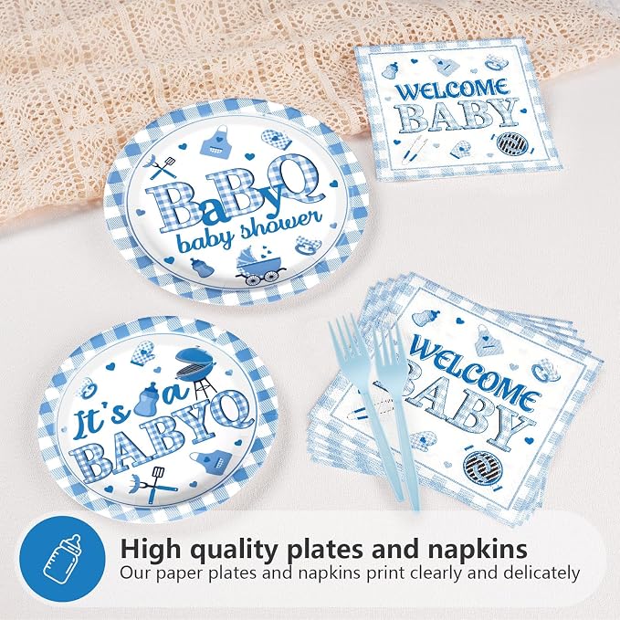96Pcs BBQ Baby Shower Decorations - Image 3