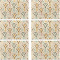 Placemats Set of 6 Watercolor Giraffe Place Mats Washable Kitchen Dining Cute Animals Linen Table Mats Stain Heat, for Home Party Indoor 12x18 in