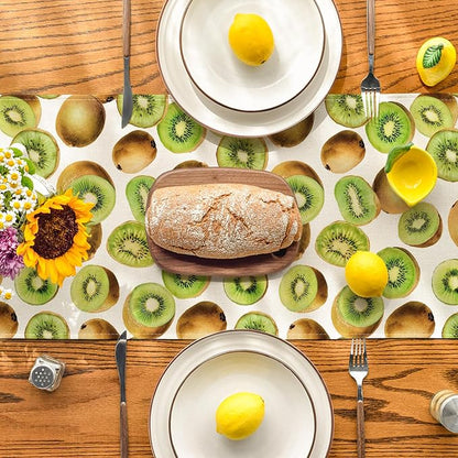 Artoid Mode Kiwi Fruit Spring Summer Table Runner, Seasonal Kitchen Dining - Image 3