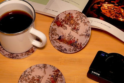 Vintage French Country Print Coasters - Image 3