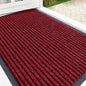 OLANLY Front Door Mat Indoor Outdoor Entrance, Waterproof Heavy Duty Doormat, Fade Resistant, Low Profile, Easy Clean Patio Porch Welcome Floor Mats for Entry, 33x21, Wine Red