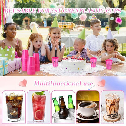Yungyan 50 Pack 16 oz Stadium Cups Reusable Plastic Cups Blank Drink Stadium - Image 7