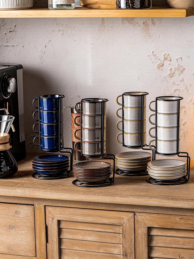 Gomakren 2.5 Ounce Espresso Cups Set of 4 - Image 8