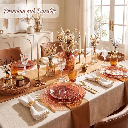 Rubtlamp 60Pcs Amber Plastic Plates - Image 4