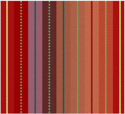 Urban Villa Cloth Napkins Cuisine Stripes 100% Cotton Absorbent Dinner Napkins Set of 12 20x20 Inches Red Multi Color Soft Durable Washable and Reusable Ideal for Everyday Use Wedding Parties Napkins