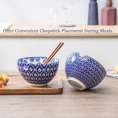 Selamica Ceramic Ramen Bowls Set, 15 OZ Noodle Bowls - Image 5