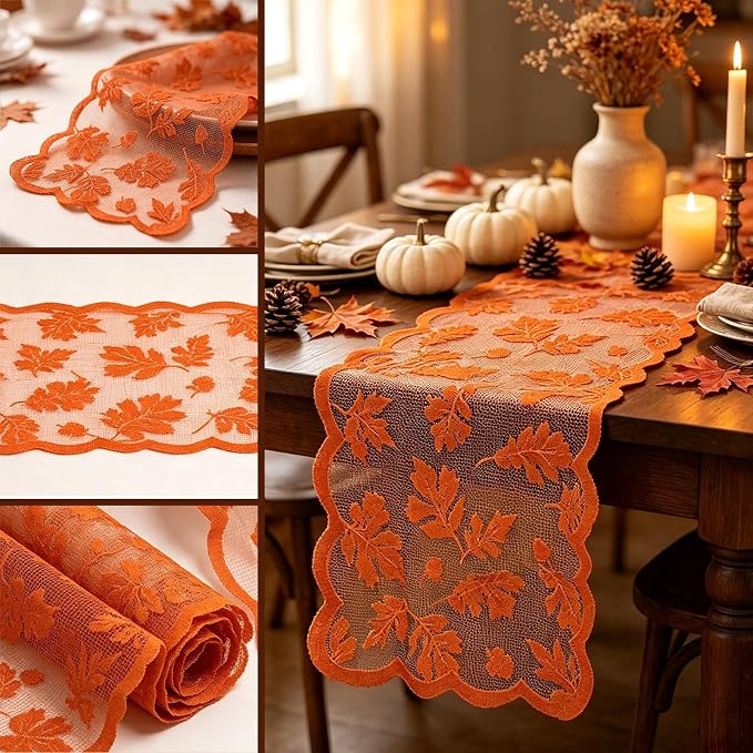 Fall Table Runner Fall Decorations - Image 2