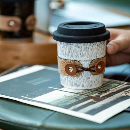 Coffee Mug with Lid, Reusable Coffee Cups - Image 4