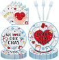 EUOYUFO 96Pcs Happy CNA Week Paper Plates Napkins Forks CNA Week Party Tableware by EUOYUFO