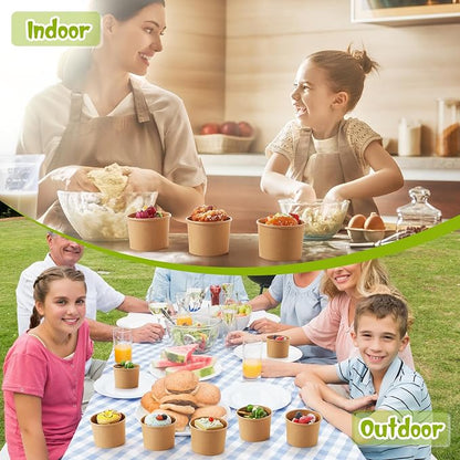 Fulmoon 100 Pack Paper Soup Containers - Image 5