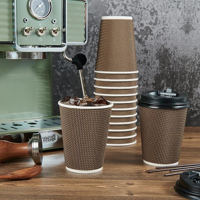 LITOPAK 80 Pack 12 oz Disposabel Paper Cups, Coffee Cups - Image 4