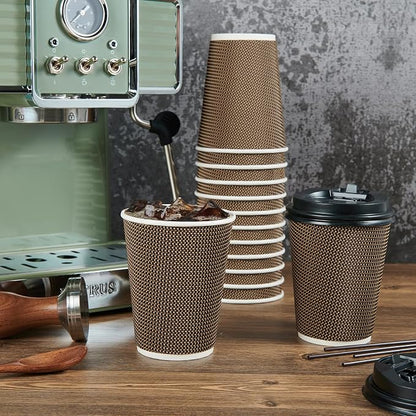 LITOPAK 80 Pack 12 oz Disposabel Paper Cups, Coffee Cups - Image 4