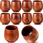 Gerrii 10 Pieces Wooden Tea Cup Wood Coffee Mug Water Japanese Solid Drinking by Gerrii