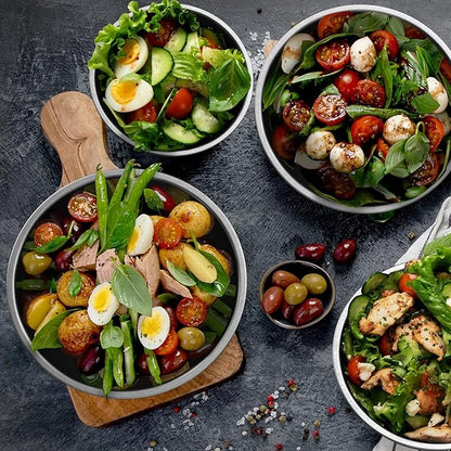 Stainless Steel 3 QT Mixing Bowl | Home & Commercial Quality | Flat Bottom | Cooking, Baking, Meal Prep [1PK]