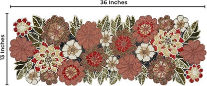 Beaded Table Runner Decorative Hand Glitz Rustic Farmhouse - Image 5