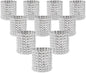 KPOSIYA Napkin Rings, Pack of 120 Rhinestone Napkin Rings Diamond Adornment for Place Settings, Wedding Receptions, Dinner or Holiday Parties, Family Gatherings (120, Silver)