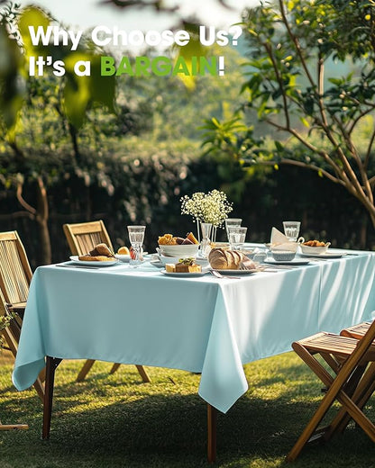Pureegg Plastic Table Cloth Disposable 12 Pack, 54 x 108 Inch Table Cloths - Image 6