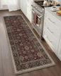 Color&Geometry Anti Fatigue Kitchen Mats for Floor 24x59, Vintage Decor, Easy Clean, Waterproof & Oil Proof, 0.4" Thick Cushioned, Non-Slip Kitchen Runner Rug for Sink, Laundry, Office, Deep Russet