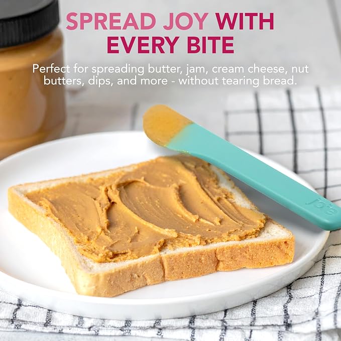 Joie Spreaders Set, Reusable Plastic Knives, 4-Count Assorted Colors | Ideal - Image 2