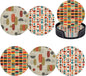 Mid Century Modern Style Leather Drinks Coasters by Unknown