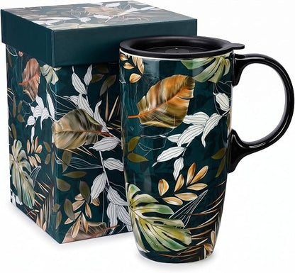 Topadorn 17oz Ceramic Travel Mug by Topadorn