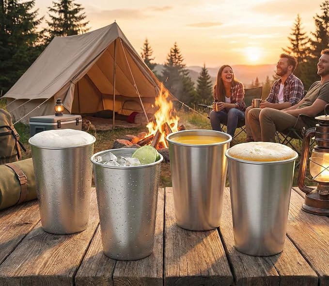 Stainless Steel Pint Cups Water Tumblers 16 oz - Image 7