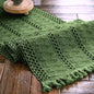 Macrame Table Runner Green Boho Table Runners by AlynsehomCreateaBetterLife