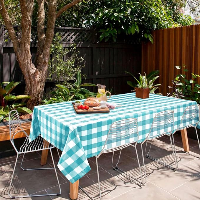 60 x 120 Inch Checkered Tablecloth Rectangle - Image 7