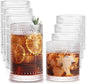 Drinking Water Glass Cups Set, Crystal Hobnail Glass set of 8, 15oz&12oz | by LUNAMANTHA