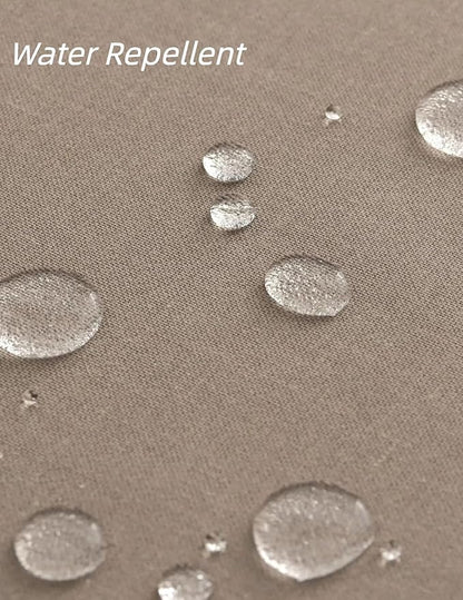 Linen Dining Table Placemats Set of 6 Indoor Brown Plate Placement Mats Farmhouse Cloth Place Mats Water Repellent Heat Resistant 12x18 Inch