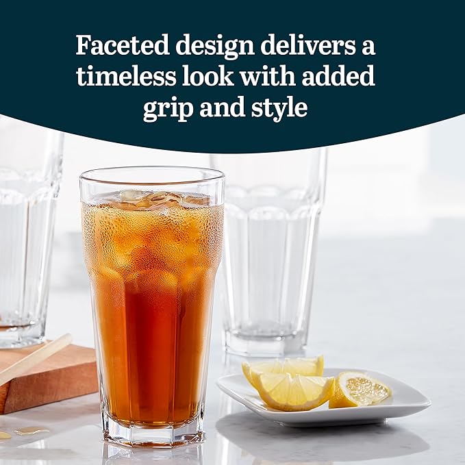 Libbey Gibraltar DuraTuff Drinking Glass Drinking Cup Set, Iconic Heavy Base - Image 2