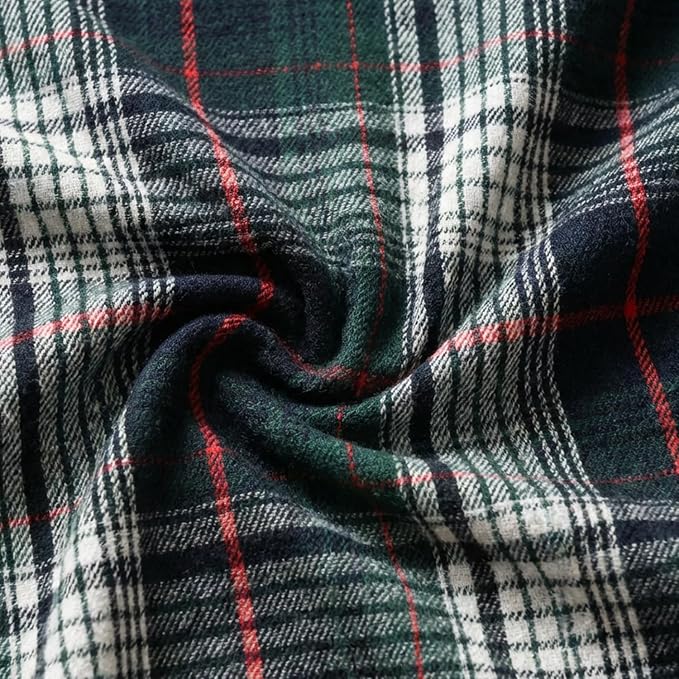 Artoid Mode Dark Blue Green Farmhouse Plaid Spring Table Runner, Winter Rustic - Image 7