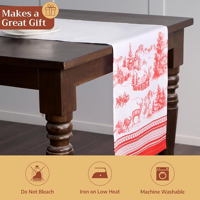 Maison d' Hermine Table Runner 100% Cotton 14.50" x 108" | Table Runners 108 - Image 5