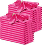 P Pothuiny 24 Pcs Hot Pink Satin Napkins 17 x 17 Inch, Satin Cloth Napkins | by P+Pothuiny