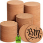 100 PCS Cork Coasters for Laser Engraving, Thick Absorbent Blank Coasters | 4 by GOHDODD