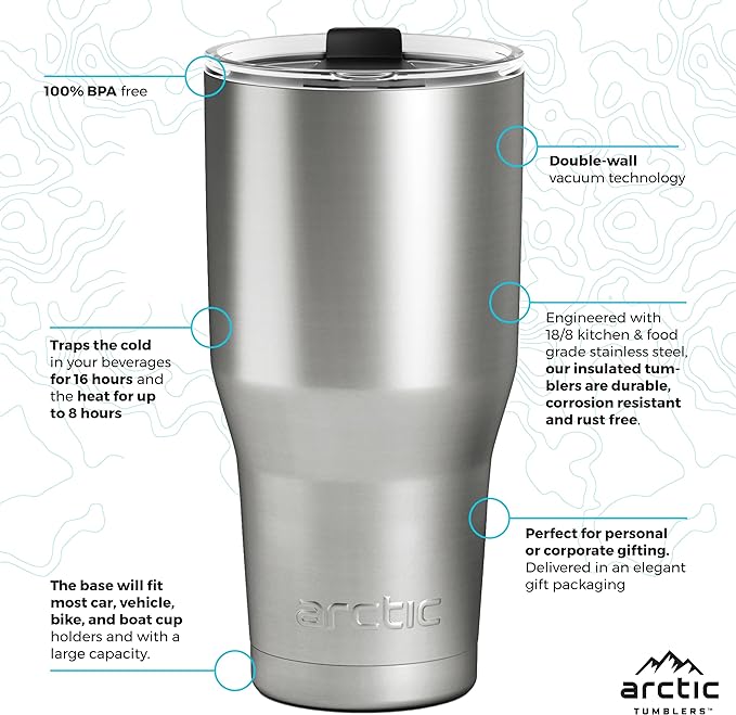 | 30 oz Rose Pink Insulated Tumbler - Image 5