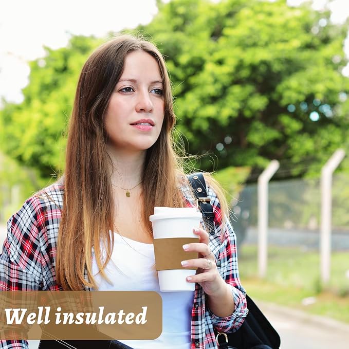 500 Pcs Coffee Sleeves, Recyclable Cup Sleeve - Image 5