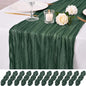 12 Pack Emerald Green Cheesecloth Table Runner 17x108 Inch Boho Rustic Semi by Unknown