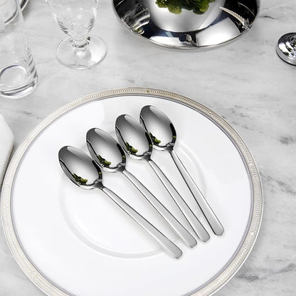 Premium Aline 8-Piece 7.4-Inch Dinner Spoon Set | 18/10 Stainless Steel Dinner - Image 3