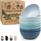 Grow Forward Premium Wheat Straw Bowls Set of 8 by GrowForward