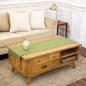 Solino Home 100% Pure Linen Table Runner Moss Green Hemstitch, 14 x 60 in | by SolinoHome
