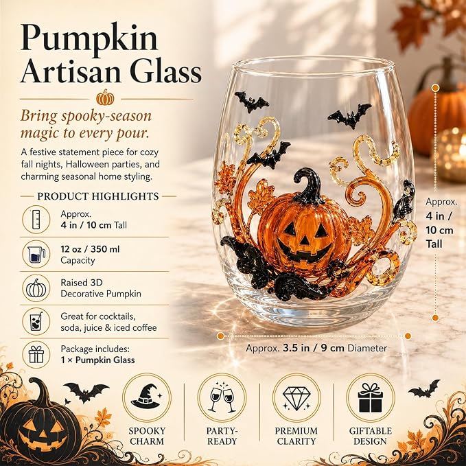 Halloween Artisan Glassware Collection - Image 6