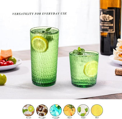 15oz and 22oz Colorful Acrylic Glasses Drinkware, Honeycomb Stackable - Image 5