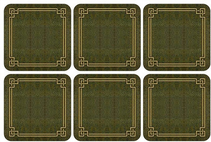 Pimpernel Shagreen Leather Coasters Set of 6 by Pimpernel