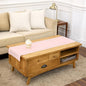 Solino Home 100% Pure Linen Table Runner Pink, Classic Hemstitch 14 x 60 in | by SolinoHome