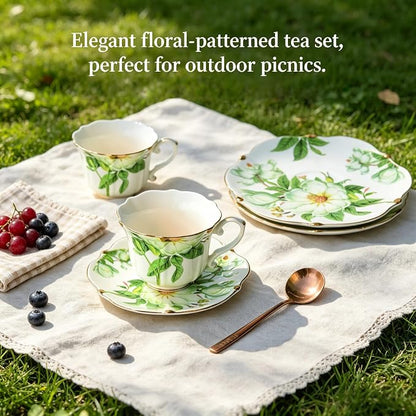 Vintage Floral Tea Cup and Saucer Set - Image 5