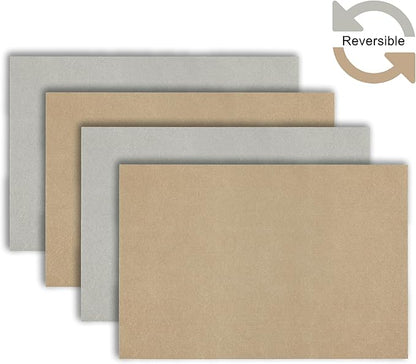 Placemats Set of 4 12" x 18" Heat-Resistant Table Mats for Dining Table Set for 4 Kitchen & Dining Room Decor Farmhouse, Boho, & Modern Style Easy to Clean, Durable & Stylish Table Decor